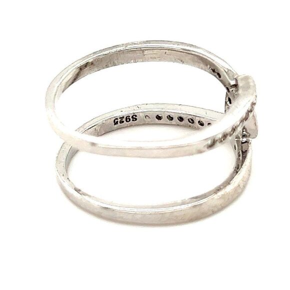 Crossover Cz Ring  - Picture 4 of 7
